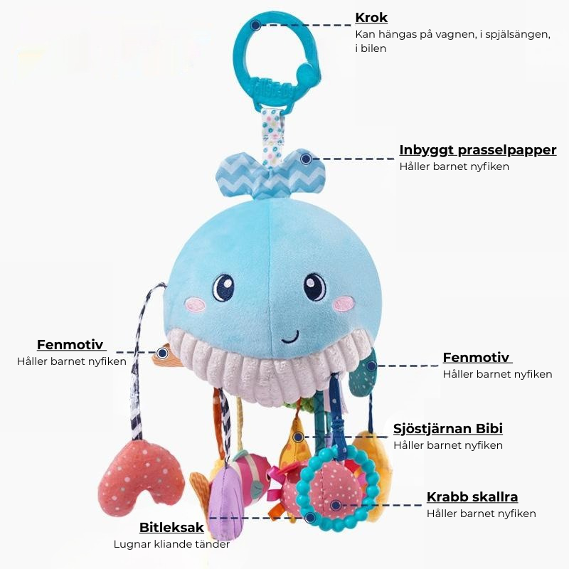 Hängleksak för bebisar – till bilen, vagnen eller babygymmet!