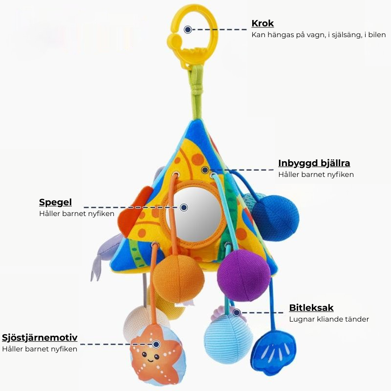 Hängleksak för bebisar – till bilen, vagnen eller babygymmet!