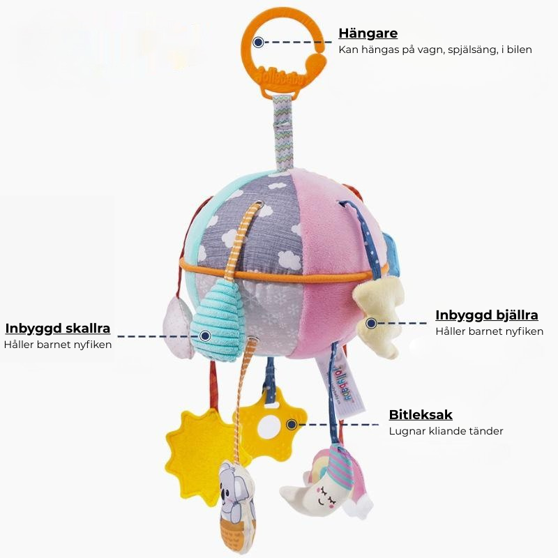 Hängleksak för bebisar – till bilen, vagnen eller babygymmet!