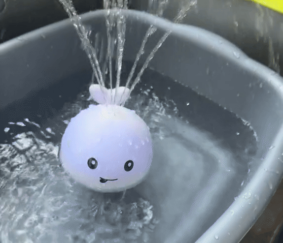 Vattensprutande Val – Rolig Badleksak för Barn